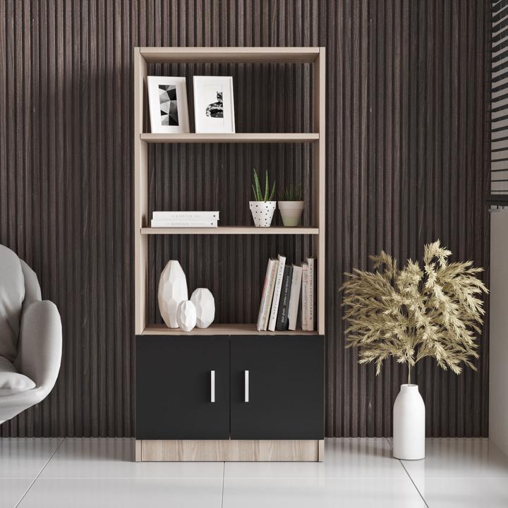 Oak and black