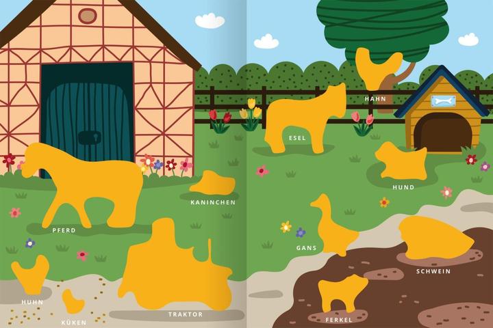 Actual product image Sticker book, picture encyclopaedia - animals