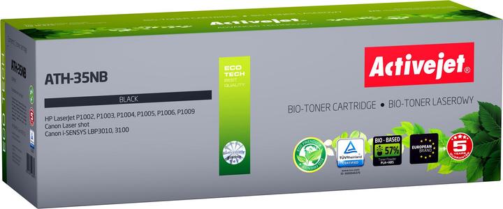 Actual product image Activejet BIO ATH-35NB Toner for HP Canon Printer Replacement for HP 35A CB435A Canon CRG-712 (B)