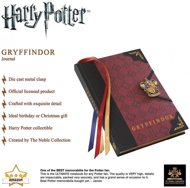 Image du produit Noble Collection NOB Harry Potter Journal de Gryffondor (Blanc, Couverture rigide)