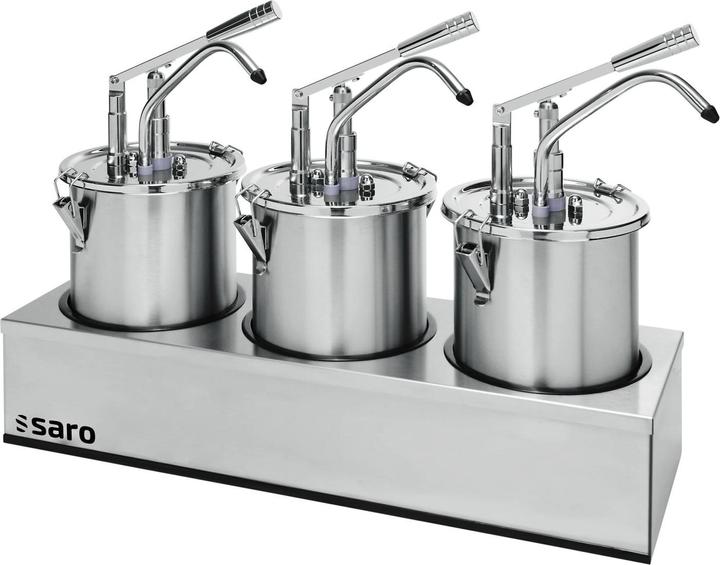 Actual product image Ich-zapfe Saro sauce dispenser, sauce dispenser PD 003 3 x 5 litres