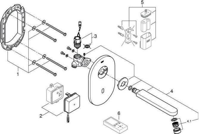 Immagine prodotto Grohe Elettronica a infrarossi Eurosmart CE per miscelatore per lavabo a parete senza miscelatore