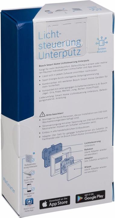 Produktbild Bosch Smart Home Lichtsteuerung Unterputz 8750000396 (Schaltaktor)