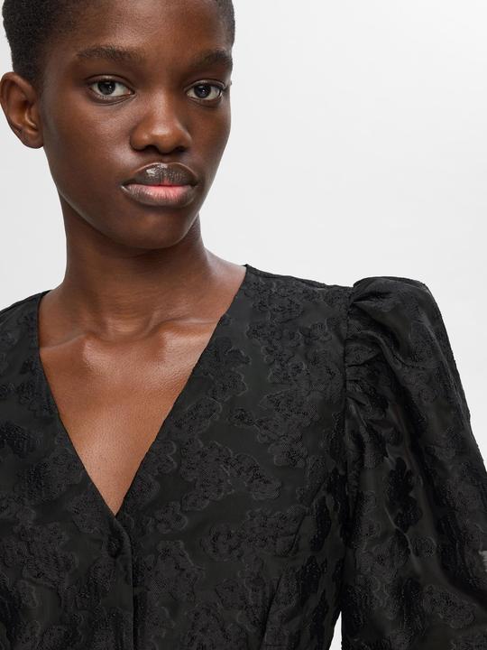 Image du produit Selected Femme Robe fleurie à manches bouffantes (34)