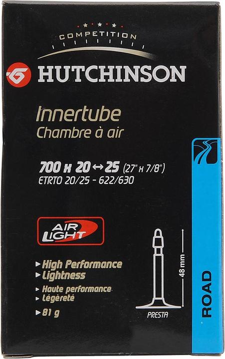 Hutchinson AIR LIGHT 700x20/25c Presta 48mm (Presta (SV), 20", 48 mm)