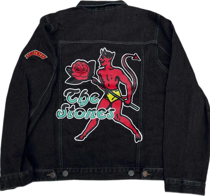 Produktbild The Rolling Stones Unisex Adult Sympathy Back Print Denim Jacket (S)