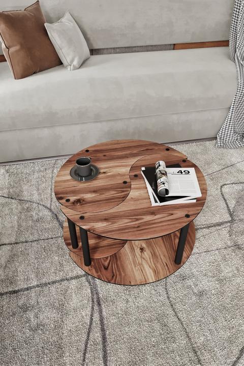 Immagine prodotto Hanah Home Tavolino Yin Yang 2 Set (70 x 38 x 70 cm)