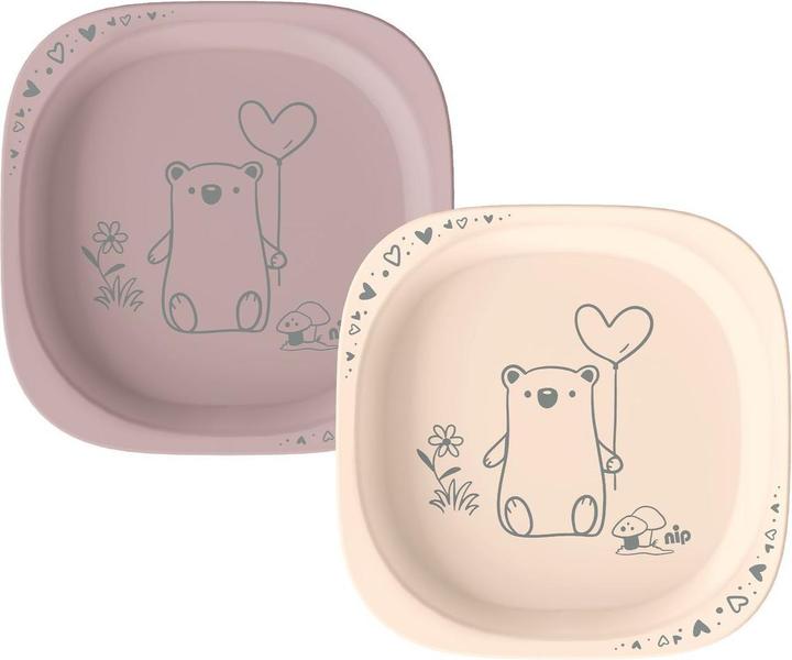 NIP Kinderteller & Breischalen Kinderteller 2er Pack eat green - Blau