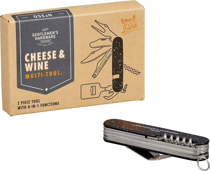 Immagine prodotto Gentlemen's Hardware Cheese and Wine Tool (8 Funzioni)