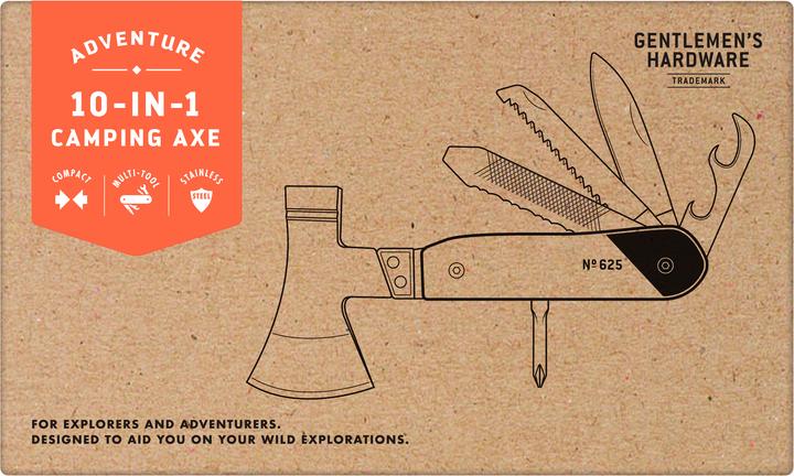 Produktbild Gentlemen's Hardware Axe Multi-Tool (10 Funktionen)
