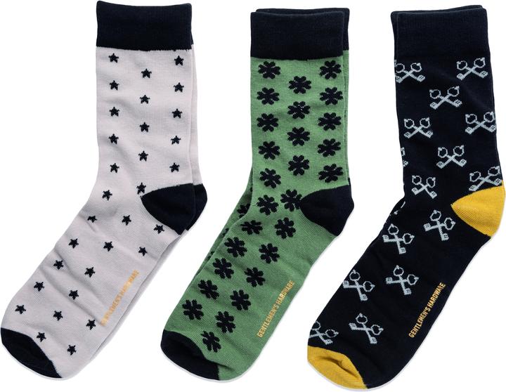 Actual product image Gentlemen's Hardware Lucky Socks 3 Pack (pack of 3, 41 - 45)