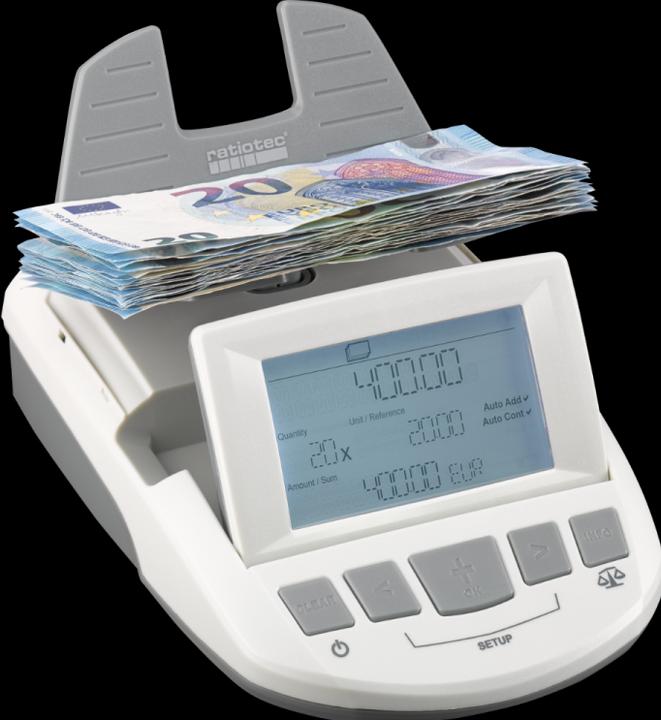 Produktbild ratiotec Geldwaage RS 1000 (Made in Germany) (Geldscheinzähler)