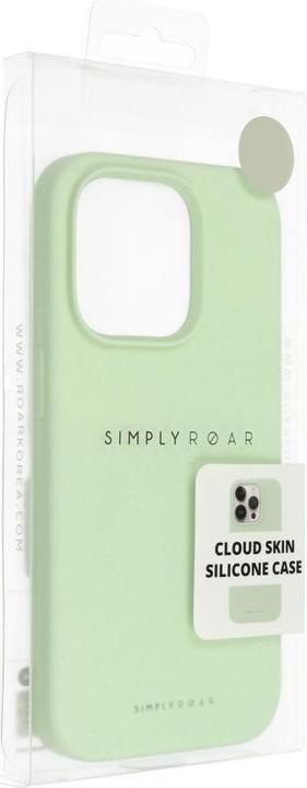 Actual product image Roar Back panel cover case CLOUD SKIN for IPHONE 15 Pro Light green (Apple iPhone 15 Pro)