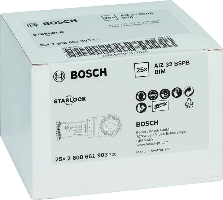 Produktbild Bosch Professional Zubehör BIM Tauchsägeblatt AIZ 32 BSPB Hard Wood. Für osz. Multifunktionswerkzeuge
