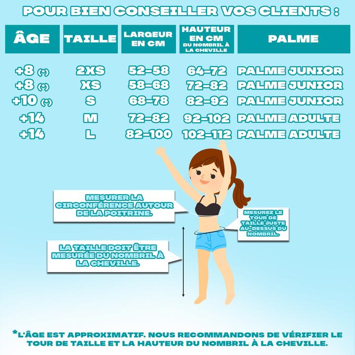 Image du produit Kuaki Mermaids Déguisement queue de sirène avec monopalme aquaris