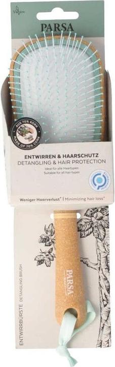 Produktbild Parsa Beauty PARSA Nature Love Haarbürste Wet & Dry, oval, mint Gross, aus 70% Kork