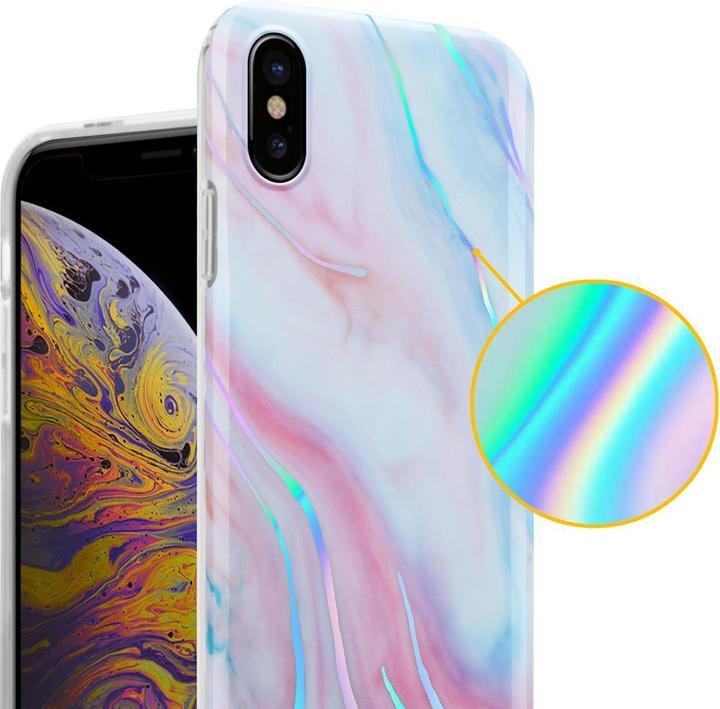 Image du produit Cadorabo Couverture IMD TPU Marbre coloré (Apple iPhone XS Max)