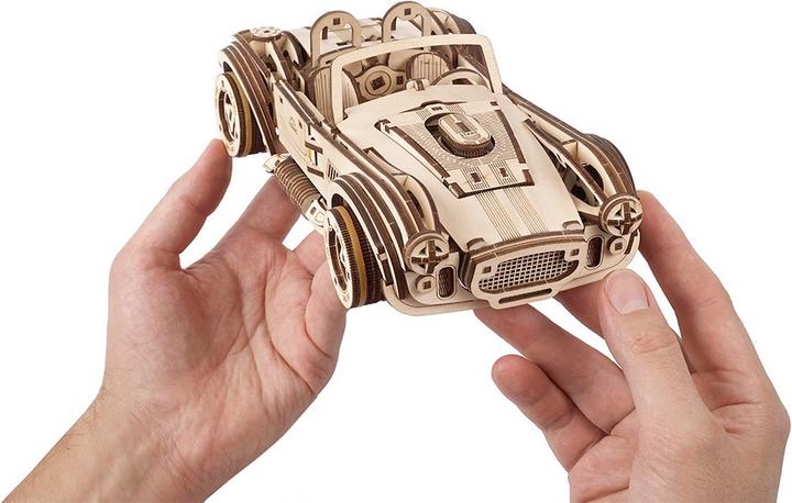 Actual product image Ugears Cobra Drift race car