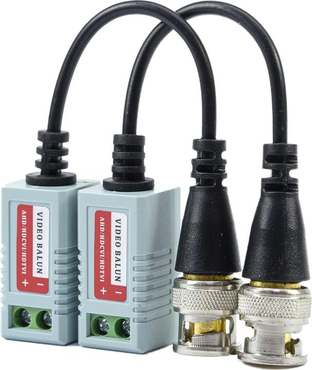 Produktbild PNI Satz mit 2 CCTV-Adaptern 201C Video Balun Passiver BNC auf 600 m Kabel für CAT5-Kabel