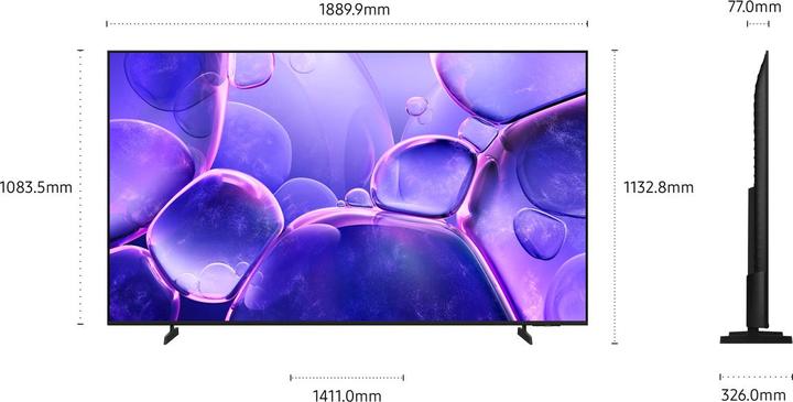 Actual product image Samsung UE85U8000F (85", U8000F, LED, 4K, 2025)
