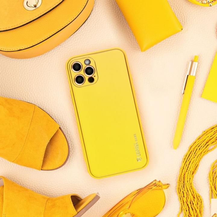Immagine prodotto OEM Back panel cover LEATHER case for SAMSUNG S24 Plus yellow (Samsung Galaxy S24+)