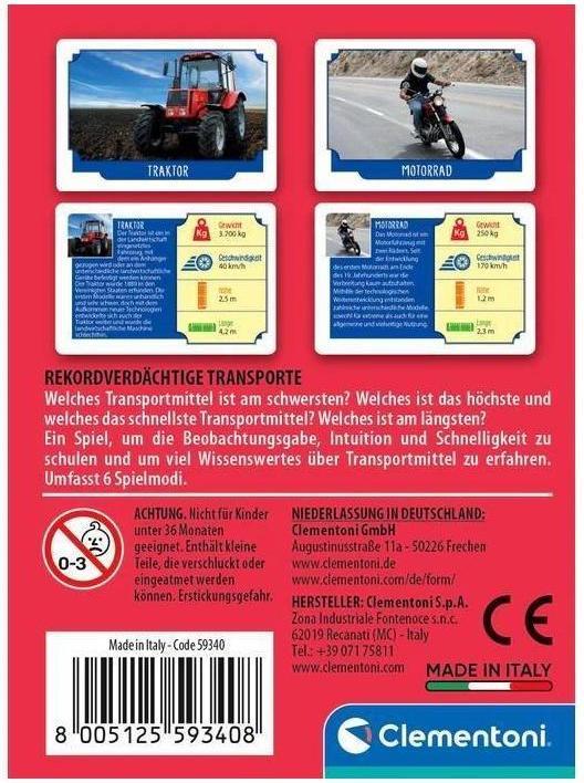 Productafbeelding Clementoni Recordbrekende transporten (Duits)