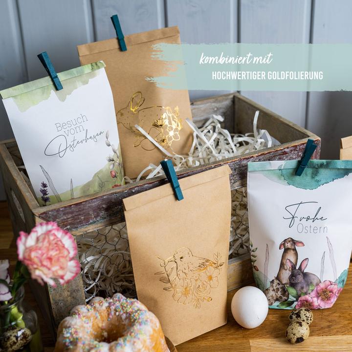 Produktbild Papierdrachen 12 bedruckte Geschenktüten zu Ostern (Geschenktüte, 12 x)