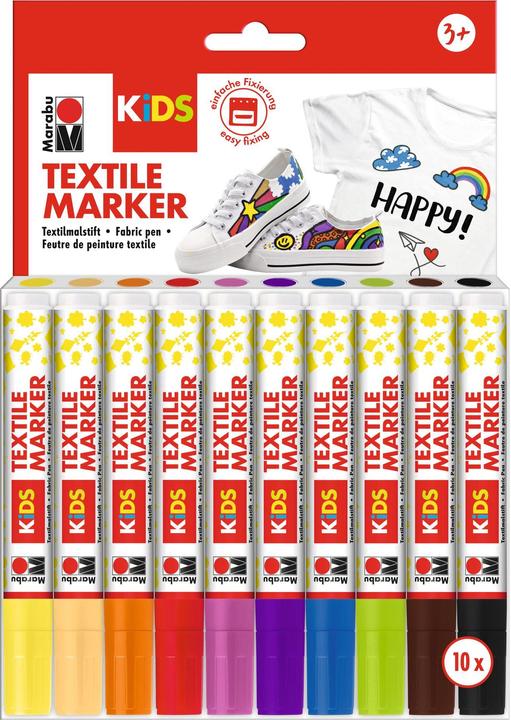 Actual product image Marabu Textile pencil KiDS (Multicoloured, 10 x)