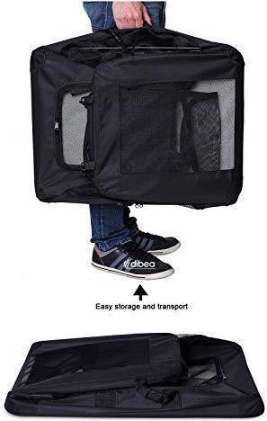 Actual product image Dibea Double Dog Transport Box (Cat, Dog, Breathable, Foldable)