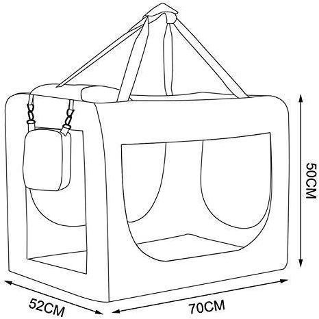 Produktbild Dibea Hundetransportbox (Hund, Waschbar, Atmungsaktiv, Abschliessbar, Faltbar)