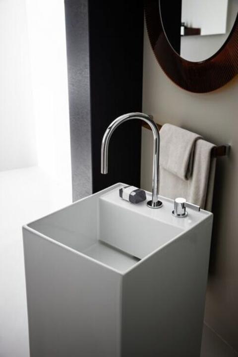 Produktbild Laufen Waschtisch KARTELL 375x435x900mm frst o ÜL 2 HL m Dek Linie (435 mm, 375 mm)