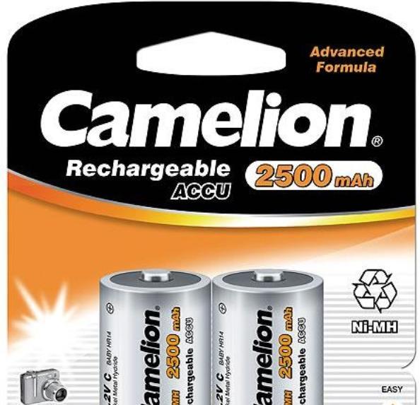 Actual product image Camelion NH-C2500BP2 - Rechargeable battery - nickel metal hydride (NiMH) - 1.2 V - 2 pc (2 pcs., C, 2500 mAh)