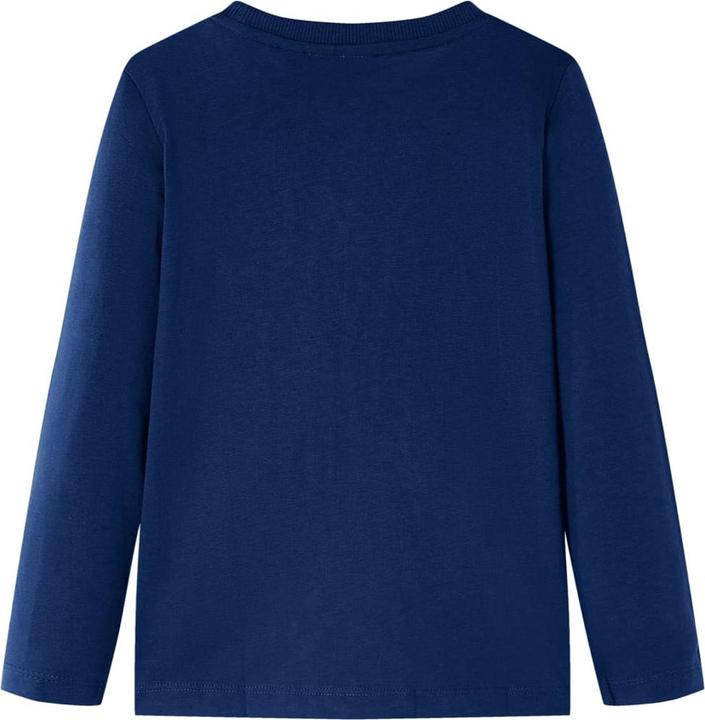 Image du produit VidaXL Tee-shirt manches longues enfant bleu marine 116,Matière : 100 (116)