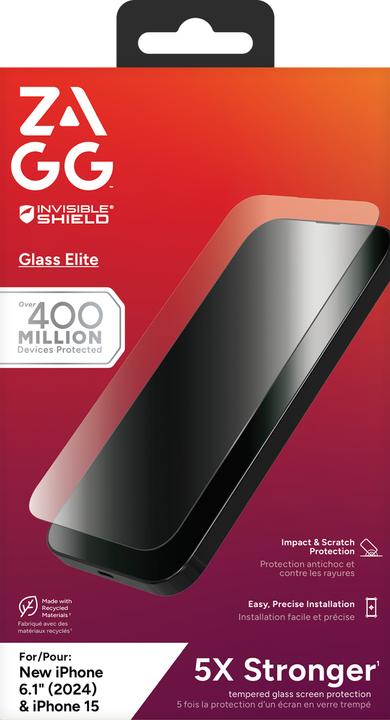 Productafbeelding Zagg Glas Elite (1 Stuk, Apple iPhone 16)