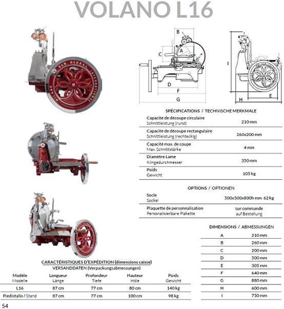 Actual product image Berkel Volano L16