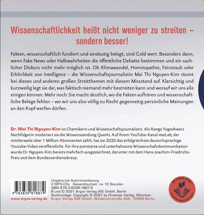 Produktbild Die kleinste gemeinsame Wirklichkeit (Mai Thi Nguyen-Kim, Deutsch)