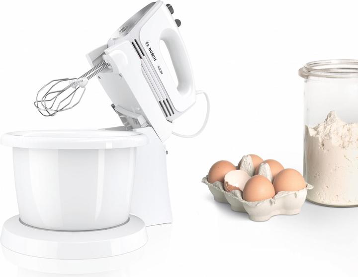 Produktbild Bosch Hausgeräte Mixer CleverMixx MFQ2600X Mixer with bowl, 400 W, Number of speeds 4, Turbo mode, White (400 W)