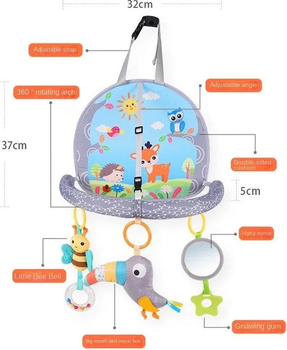Activity Board Baby Autositz Spielzeug für Early Activity Center Kick Play Anhänger Spielzeug Baby Kinderwagen