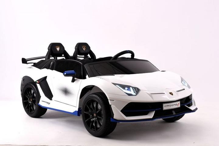 Actual product image Es-toys Electric children's car "Lamborghini Aventador SVJ Xago 2 seater" - licensed -MP3, leather seat (12 V)