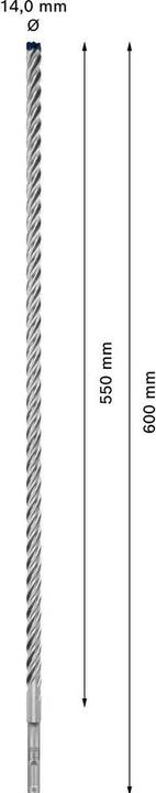 Produktbild Bosch Professional Zubehör EXPERT SDS plus-7X Hammerbohrer, 14 x 550 x 600 mm (14 mm)