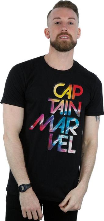 Actual product image Mens Captain Galactic Text T-Shirt (L)