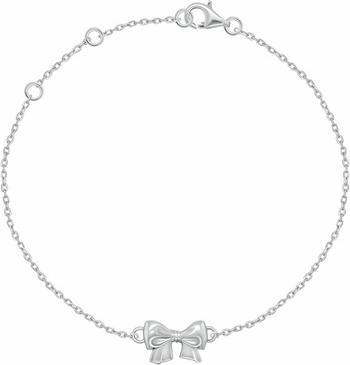 Produktbild Brilio Silver - Minimalist silver bracelet with a bow BRC188W