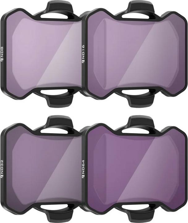 Freewell ND Filters 4Pack ND8, ND16,ND32, ND64 (Filtres pour drones, DJI Avata 2)