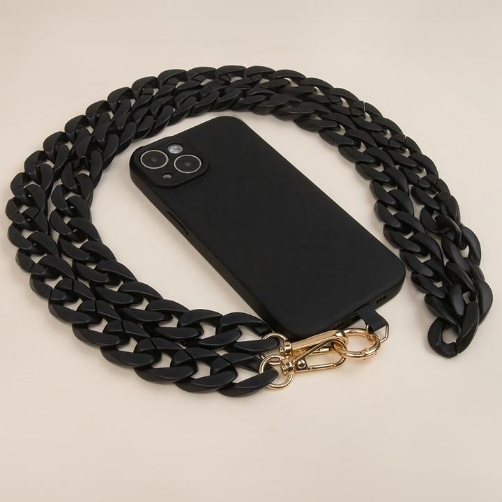 Image du produit OEM Chaîne téléphonique longue noir mat