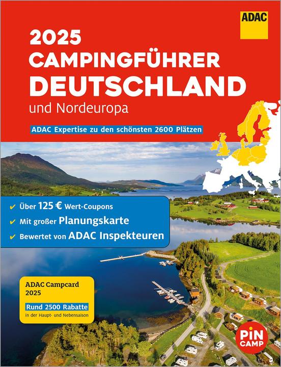 Immagine prodotto Adac Campingführer Deutschland/Nordeuropa 2025 (Tedesco, 2024)
