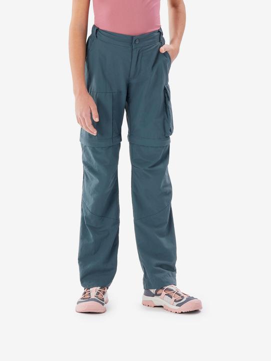 Actual product image Quechua Zip-Off-Hose Kinder Gr. 123–172 Wandern - MH500 blau (140)