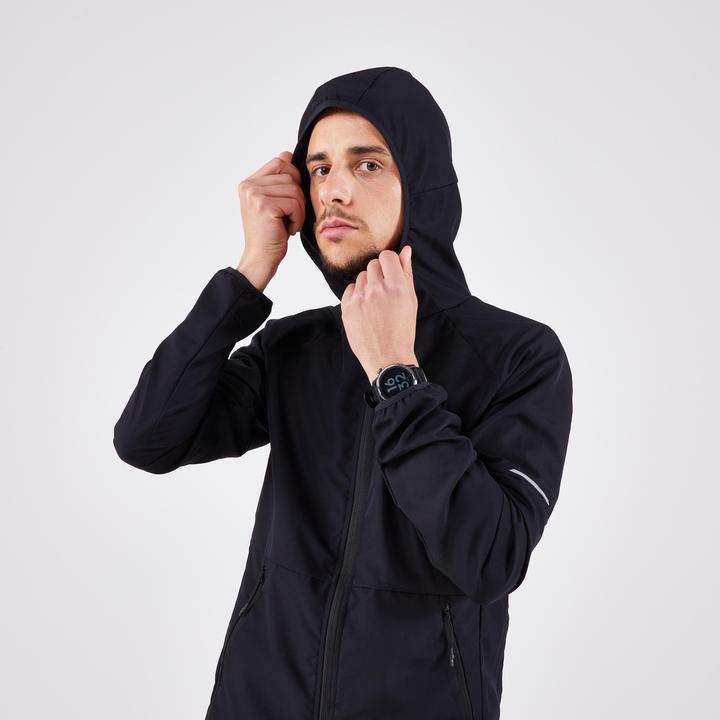 Immagine prodotto Kiprun Giacca da corsa trail running uomo antivento - Run 100 nero (M)