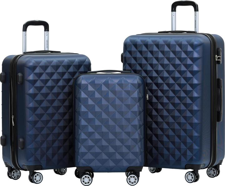 Beibye Koffer 4 Zwillingsrollen Dunkelblau (115 l, M (50 - 90l), L (90 - 115l), XL (ab 115l))
