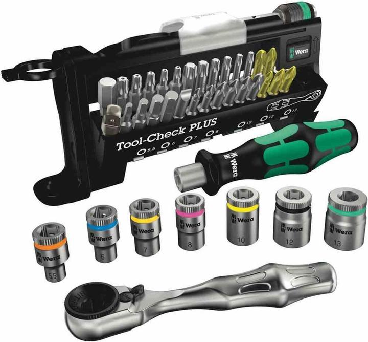 Produktbild Wera Tool-Check PLUS (Kreuz Phillips PH M2, Innensechsrund TX M20, Innensechsrund TX M25, Kreuz Phillips PH M1, Innensechsrund TX M15, Kreuz Pozidriv PZ M3, Innensechsrund TX M30, Kreuz Phillips PH M3, Kreuz Pozidriv PZ M2, Innensechsrund TX M10, Innensechsrund TX M40, Kreuz Pozidriv PZ M1)