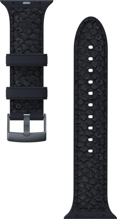 Actual product image Njord Vindur Watch Strap for Apple Watch 44/45mm (45 mm, Vegan Leather, Stainless steel fastener, Salmon leather)